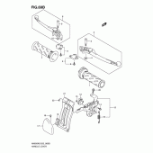 Схема вузла: Ручки керма (An650k9/l0 e2, e19, e24) для Suzuki AN650 Burgman (EU analogue of SkyWave)