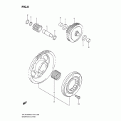 Схема вузла: Привід стартера для Suzuki DR-Z400 DR-Z400SM