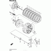 Схема узла: Сцепление для Suzuki DL650 V-Strom