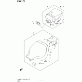 Схема вузла: Seat (Vl800Cl3 E33) для Suzuki VL800 Boulevard C50C