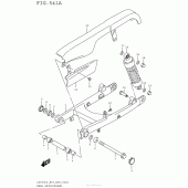 Схема узла: Задний рычаг (Маятник) для Suzuki LS650 Boulevard S40