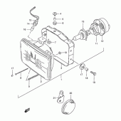 Схема узла: Фара (Model s) для Suzuki DR350