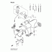 Схема вузла: Електропроводка (En125-2ak3/en125huk4/en125huzk6) для Suzuki EN125