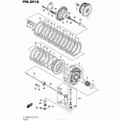 Схема вузла: Зчеплення Suzuki VL1500 Boulevard C90 BOSS