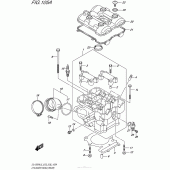 Схема вузла: Головка циліндра (Задня) для Suzuki DL1000 V-Strom