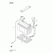 Схема вузла: Акумулятор (Gsf650al2 e21) для Suzuki GSF650 Bandit S