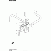 Схема вузла: Fuel Cock (Dr200Sl6 E33) для Suzuki DR200 DR200S