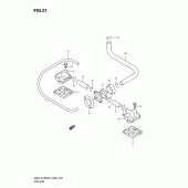 Схема вузла: Система індукції повітря для Suzuki GSX-R1000