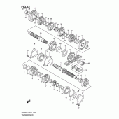 Схема узла: Трансмиссия для Suzuki GSF650 Bandit S