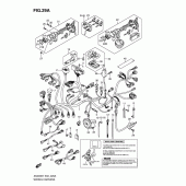 Схема вузла: Електропроводка (Imobi)(an400ak9/zak9/al0/zl0) для Suzuki AN400 Burgman (EU analogue of SkyWave)