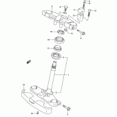 Схема вузла: Рульова траверса для Suzuki GZ125 Marauder