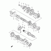 Схема вузла: Трансмісія для Suzuki VS800 Intruder 800