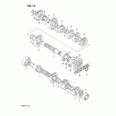 Схема узла: Трансмиссия (e.no.104152) для Suzuki DR250