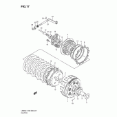 Схема вузла: Зчеплення Suzuki LS650 Boulevard S40