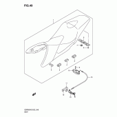 Схема узла: Сиденье для Suzuki GSR600