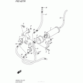 Схема вузла: Система вентиляції бензобака для Suzuki GW250 Inazuma