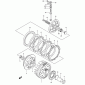 Схема вузла: Зчеплення Suzuki VL125 Intruder LC