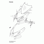 Схема вузла: Передній обтічник (Model k7) для Suzuki GSX-R750