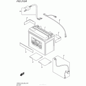 Схема вузла: Акумулятор для Suzuki VZ800 Boulevard M50