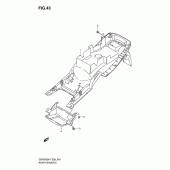 Схема вузла: Заднє крило для Suzuki GSF650 Bandit S