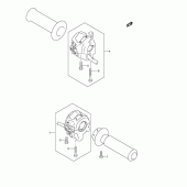 Схема вузла: Пульт керування рульовим для Suzuki GSX1300 Hayabusa
