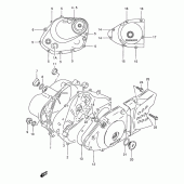 Схема узла: Крышки картера для Suzuki DR125