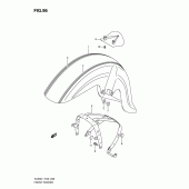 Схема вузла: Переднє крило (Vl800cl1 e24) для Suzuki VL800 Intruder C800C/Boulevard C50C