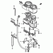 Схема вузла: Speedometer-tachometer для Suzuki DR650 DR650R