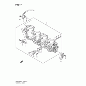 Схема узла: Дроссельная заслонка (Gsx1300rl1 e51) для Suzuki GSX1300 Hayabusa
