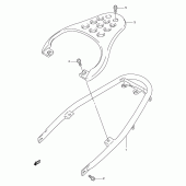 Схема вузла: Багажник для Suzuki XF650 Freewind