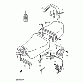 Схема узла: Сиденье (Model l) для Suzuki GSX-R1100