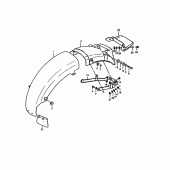 Схема узла: Заднее крыло для Suzuki GS1000