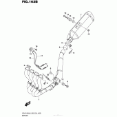 Схема вузла: Вихлопна система (Gsx-R1000L5 E28) для Suzuki GSX-R1000
