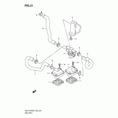 Схема узла: Система индукции воздуха для Suzuki GSX-R1000