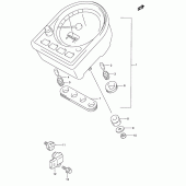 Схема узла: Спидометр (Model w) для Suzuki VL1500 Intruder LC