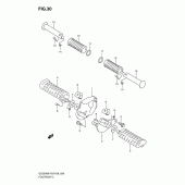 Схема узла: Подножки для Suzuki GZ250 Marauder