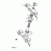 Схема узла: Рулевая траверса (Model j/k) для Suzuki GSX-R750