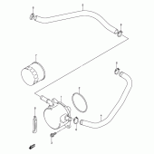 Схема вузла: Олійний охолоджувач для Suzuki GSX-R750