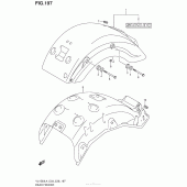 Схема вузла: Rear Fender (Vl1500L4 E03) для Suzuki VL1500 Boulevard C90