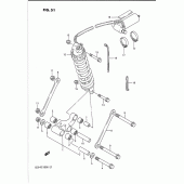 Схема вузла: Важіль прогресії для Suzuki GSX-R1100
