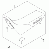 Схема узла: Сиденье (Model k1) для Suzuki DR-Z250