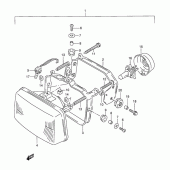 Схема узла: Фара для Suzuki DR800