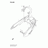 Схема вузла: Задній підсідельний обтічник (En125-2ak7/huk7) для Suzuki EN125