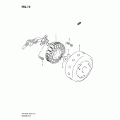 Схема узла: Статор & Ротор для Suzuki GZ125 Marauder