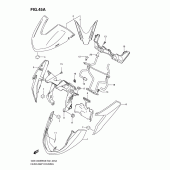 Схема вузла: Кожух фари (Model l0) для Suzuki GSX1300 B-King