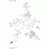 Схема узла: Заднее крыло для Suzuki DR-Z400 DR-Z400S
