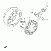 Схема вузла: Статор & Ротор для Suzuki DR650 DR650SE