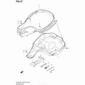Схема вузла: Багажник для шолома Suzuki UH200 Burgman