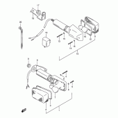 Схема узла: Поворотники для Suzuki DR250