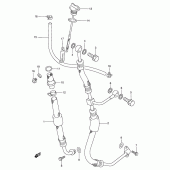 Схема вузла: Шланг масляний Suzuki DR350